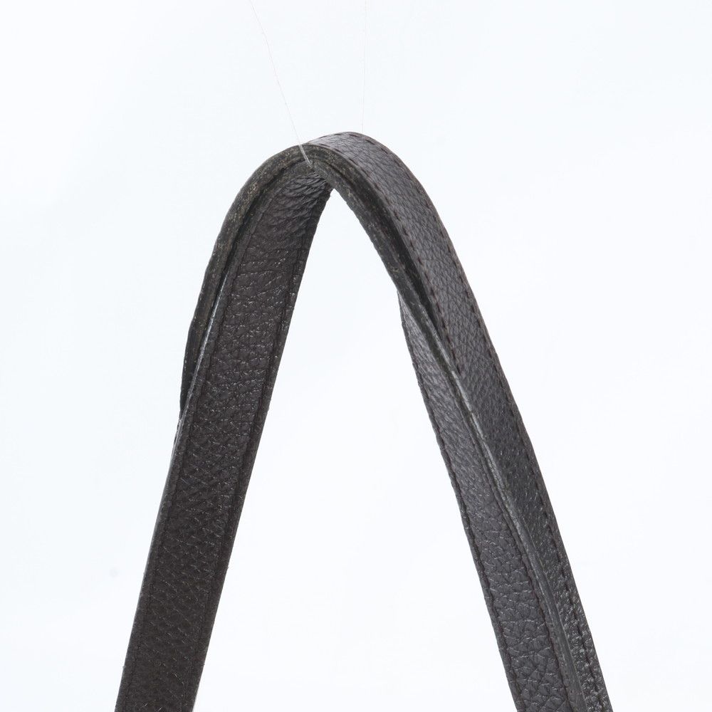 Gucci GG Nylon Abbey Tote Shoulder Hand Leather Brown — view 2