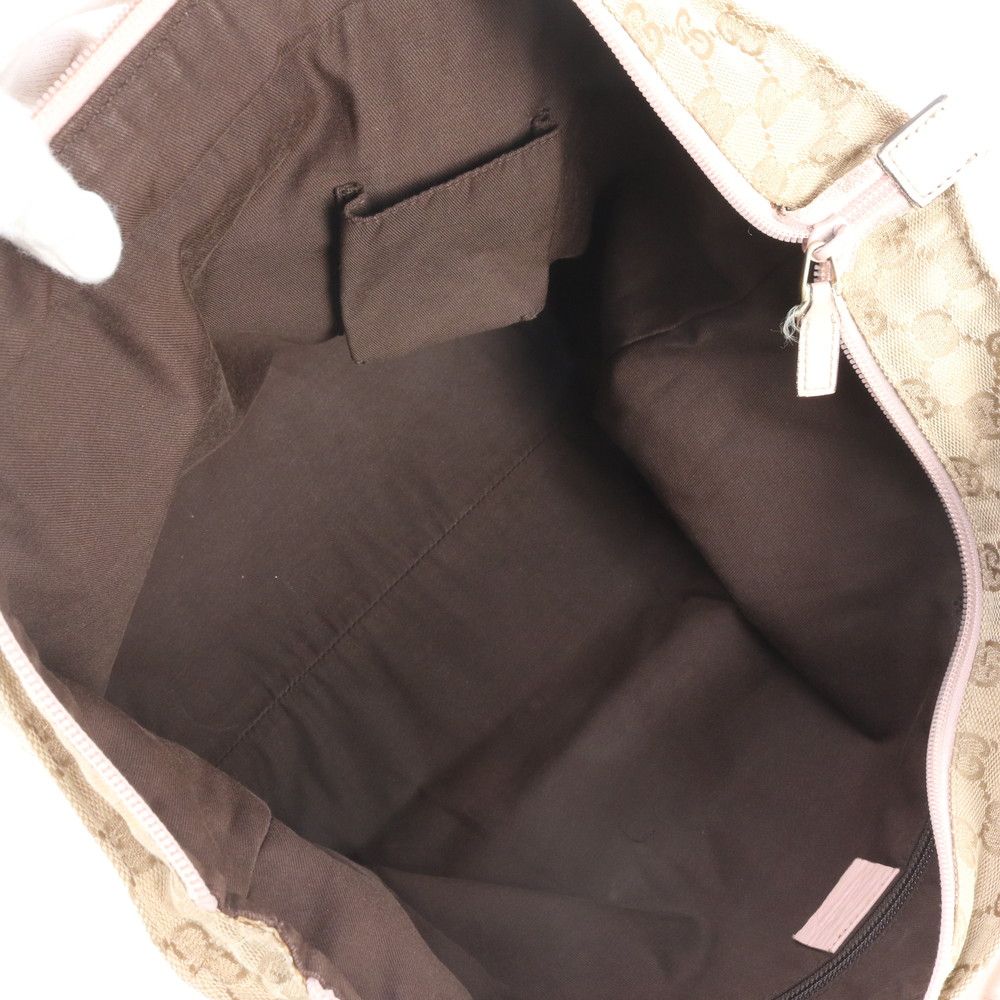 Gucci GG Canvas Leather Tote Shoulder Hand — view 7