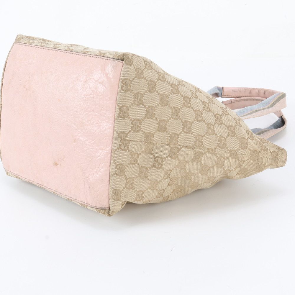 Gucci GG Canvas Leather Tote Shoulder Hand — view 4