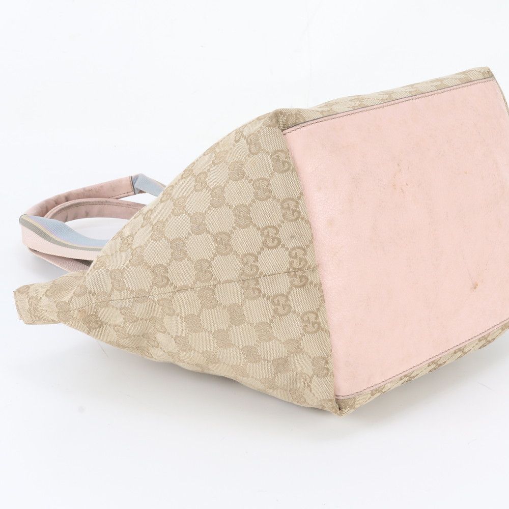 Gucci GG Canvas Leather Tote Shoulder Hand — view 5