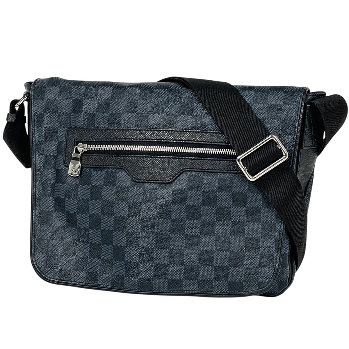 Louis Vuitton Match Point Messenger Shoulder Bag Damier Ecobalt Noir Navy