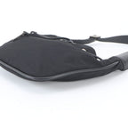 Gucci 001 Leather Nylon Shoulder Bag Hand Black — view 4