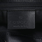Gucci 001 Leather Nylon Shoulder Bag Hand Black — view 8