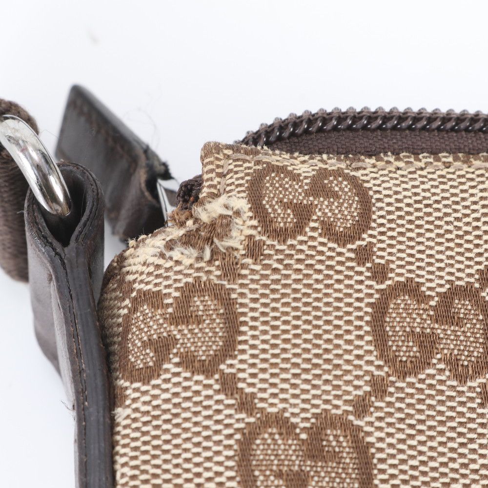 Gucci GG Canvas Leather Shoulder Bag Crossbody Messenger Business — view 9