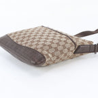 Gucci GG Canvas Leather Shoulder Bag Crossbody Messenger Business — view 4