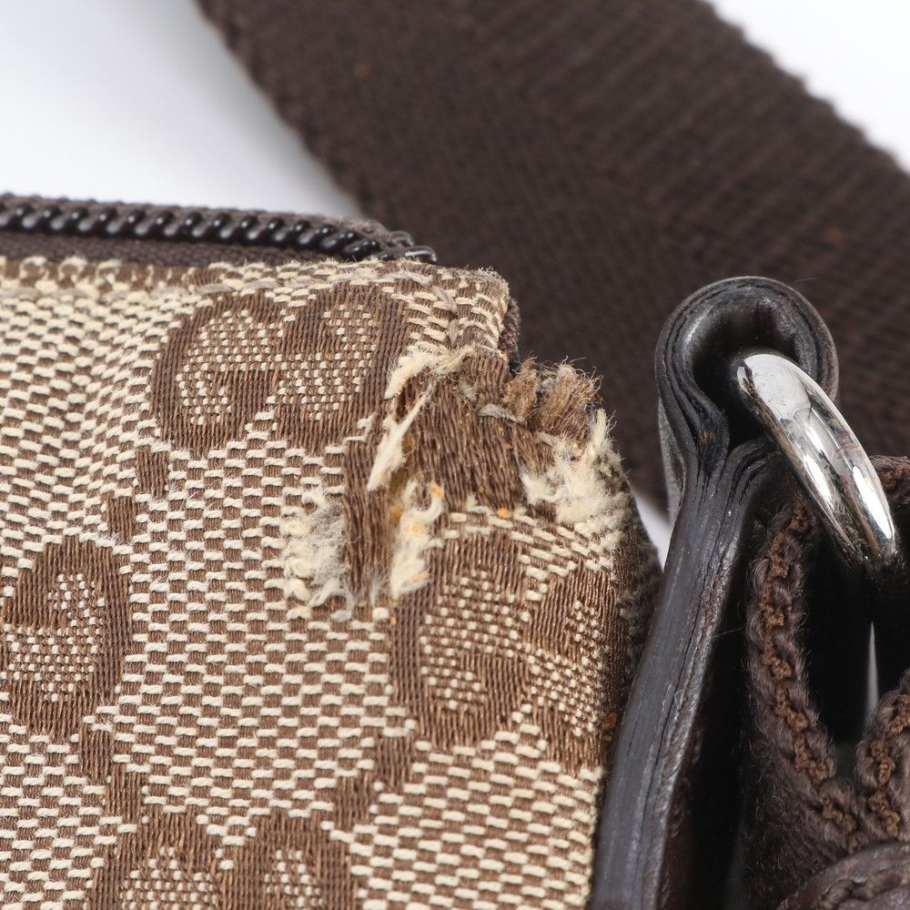 Gucci GG Canvas Leather Shoulder Bag Crossbody Messenger Business — view 8