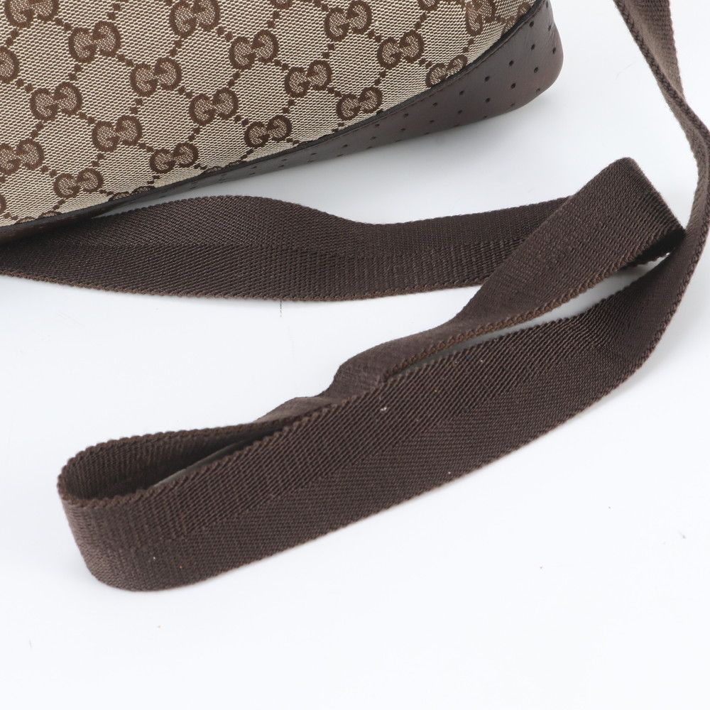 Gucci GG Canvas Leather Shoulder Bag Crossbody Messenger Business — view 2