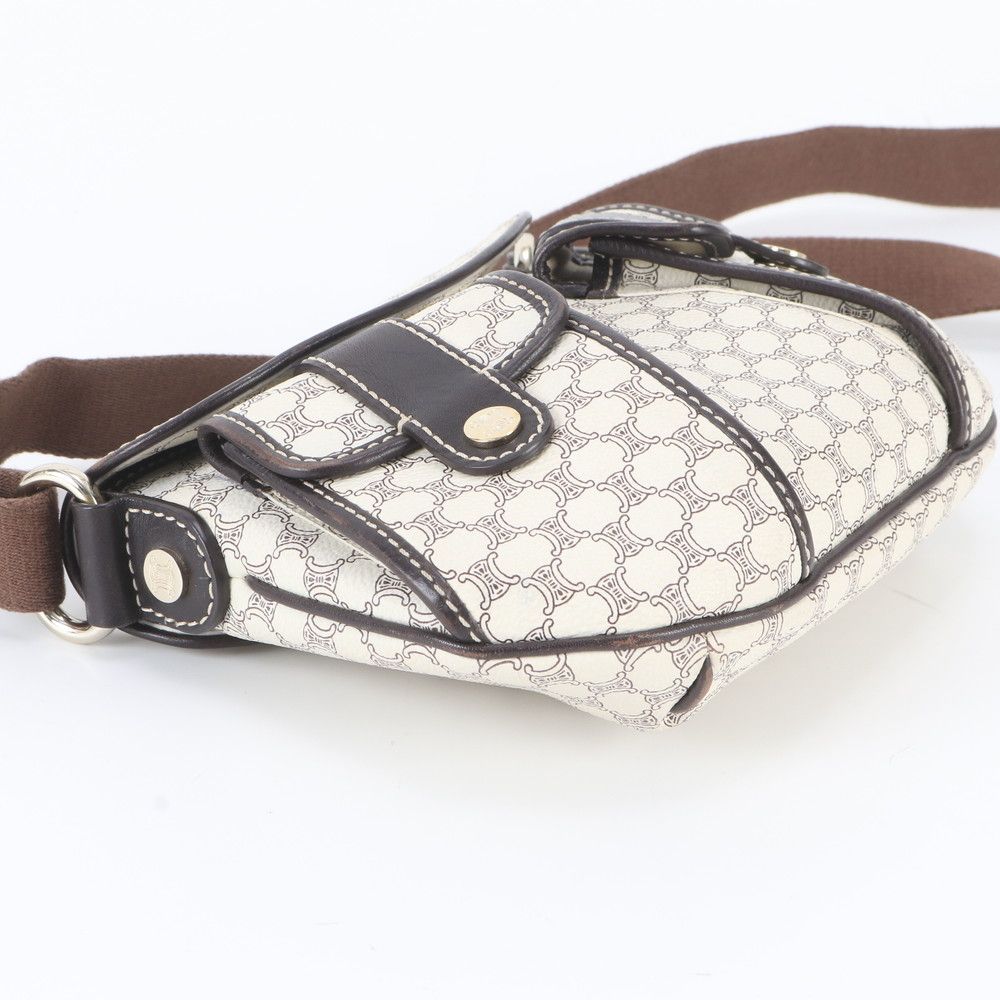 Celine Macadam Leather Shoulder Bag Crossbody — view 5