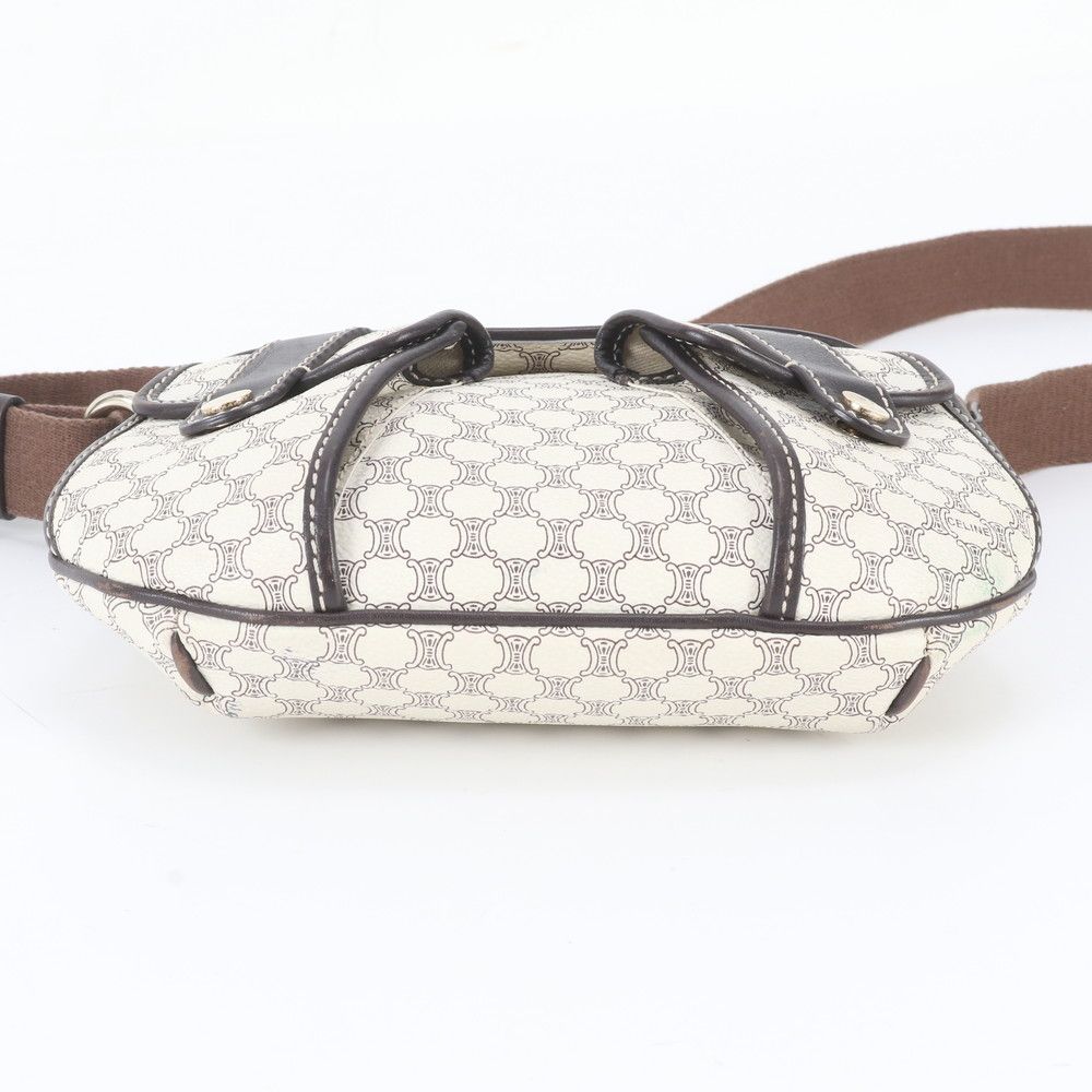Celine Macadam Leather Shoulder Bag Crossbody — view 6