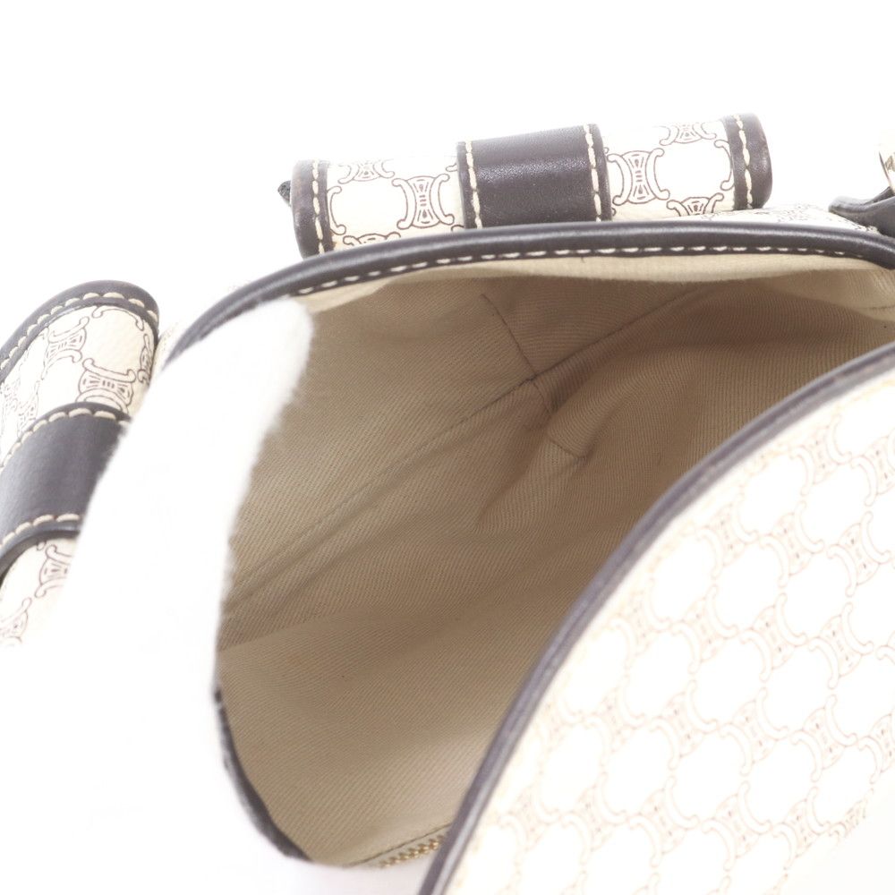 Celine Macadam Leather Shoulder Bag Crossbody — view 7