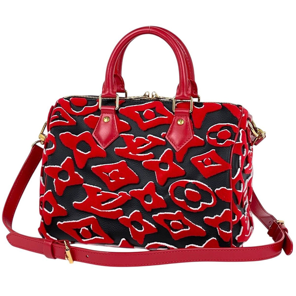 Louis Vuitton Speedy Bandouliere 25 2-Way Urus Fisher Handbag Monogram Black