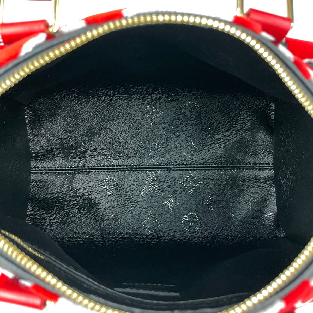Louis Vuitton Speedy Bandouliere 25 2-Way Urus Fisher Handbag Monogram Black — view 8