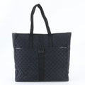 Gucci GG Canvas Leather Tote Shoulder Business Black