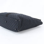 Gucci GG Canvas Leather Tote Shoulder Business Black — view 4