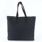 Gucci GG Canvas Leather Tote Shoulder Business Black — view 3