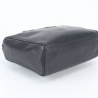 Gucci Vintage Interlocking Leather Handbag Tote Navy — view 5
