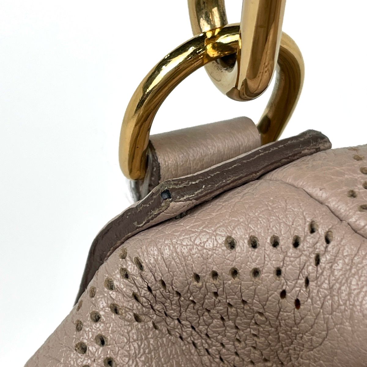 Louis Vuitton Selene PM Shoulder Bag Monogram Mahina Sable — view 7