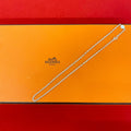 Hermes Chaine D'ancre Series Necklace Log 925 Sterling Silver