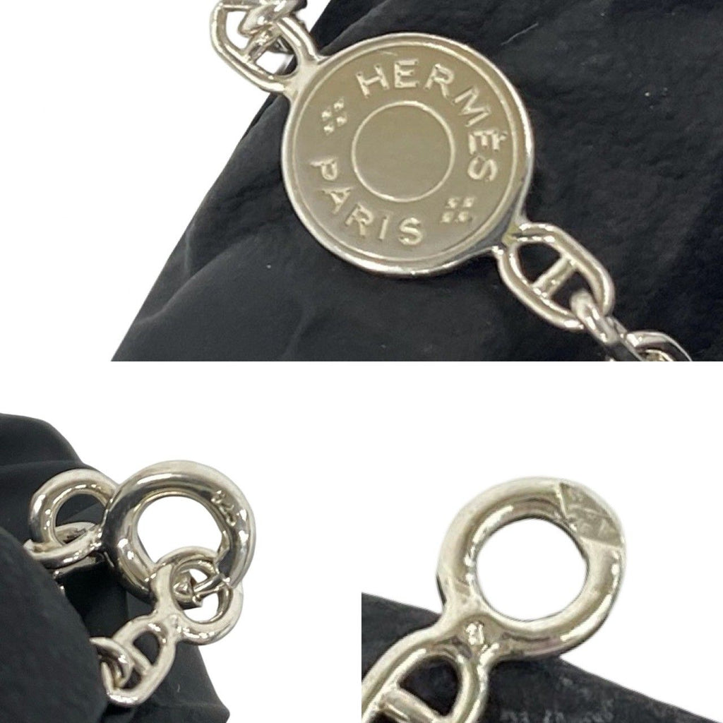 Hermes Chaine D'ancre Series Necklace Log 925 Sterling Silver — view 3