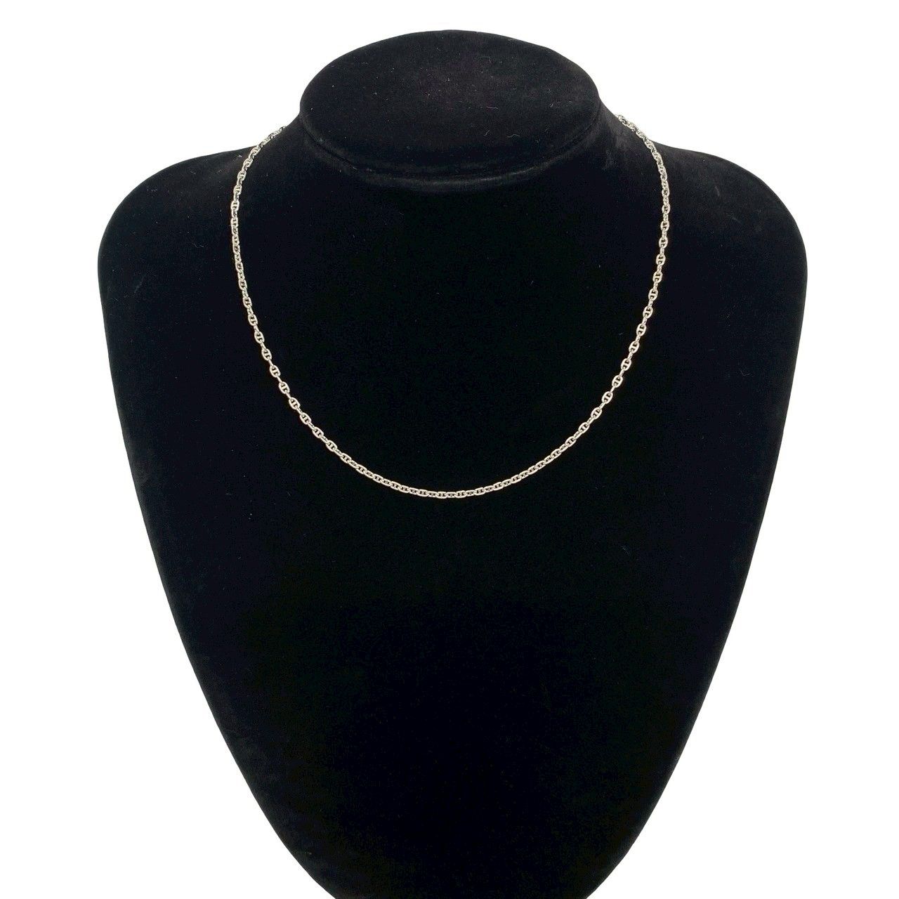 Hermes Chaine D'ancre Series Necklace Log 925 Sterling Silver — view 2