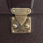 Louis Vuitton Taiga Pochette Clado Acajou Leather Clutch Pouch — view 9