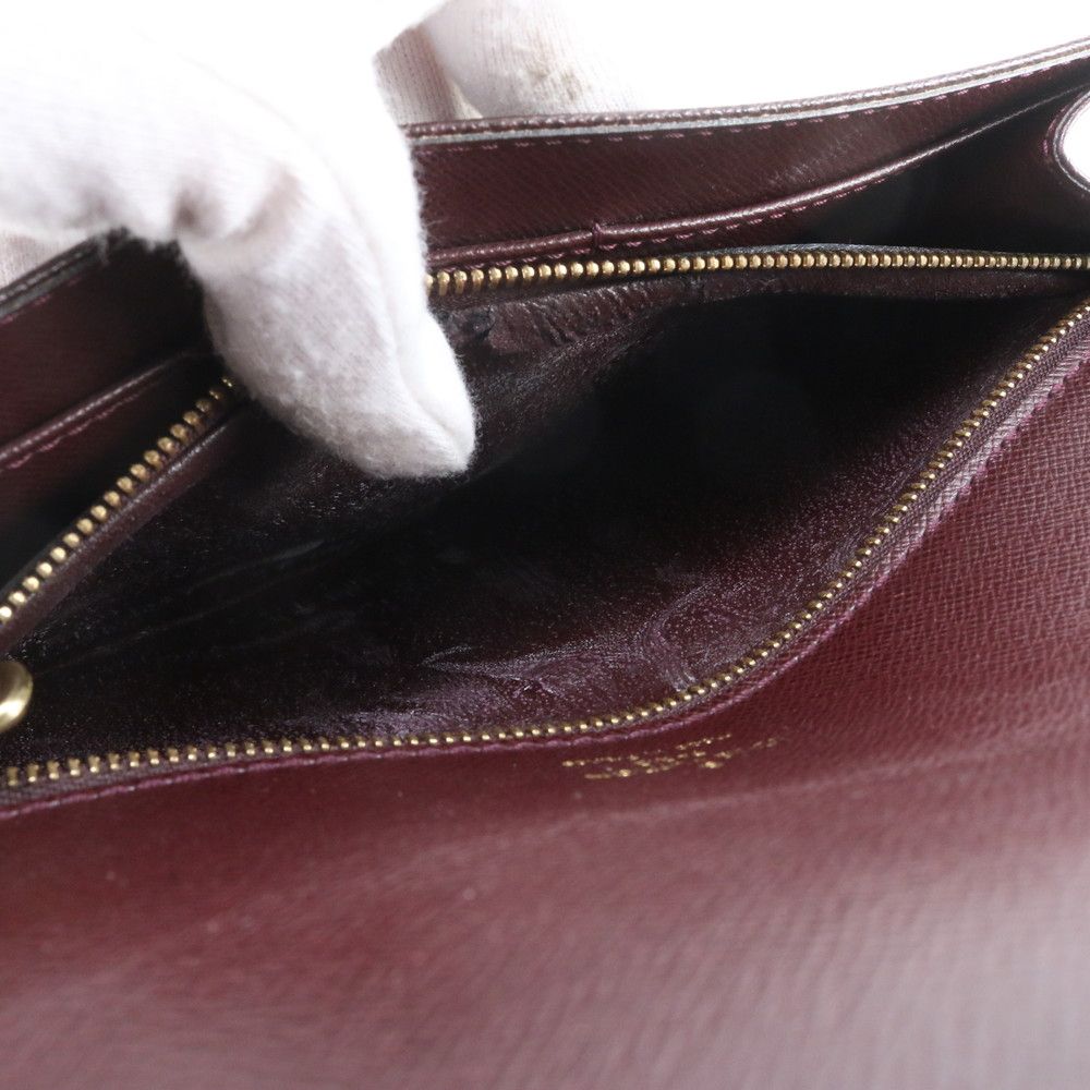 Louis Vuitton Taiga Pochette Clado Acajou Leather Clutch Pouch — view 8