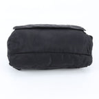 Prada Tessuto Nylon Triangle Logo Backpack Black — view 5