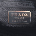 Prada Tessuto Nylon Triangle Logo Backpack Black — view 9