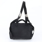 Prada Tessuto Nylon Triangle Logo Backpack Black — view 3
