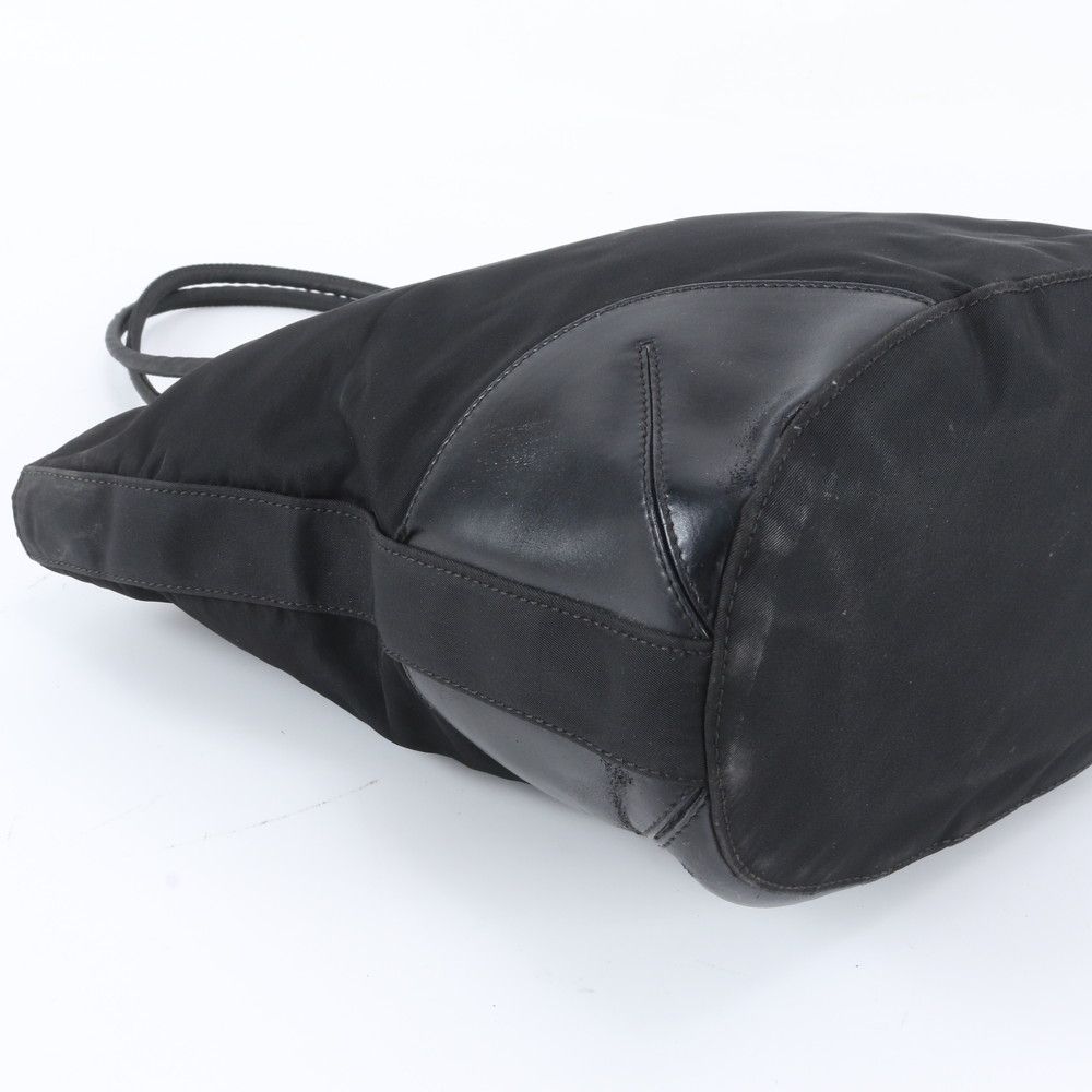 Prada Tessuto Nylon Triangle Logo Tote Shoulder — view 6