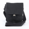 Prada Tessuto Nylon Triangle Logo Leather Shoulder Bag Crossbody Messenger