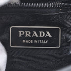 Prada Tessuto Nylon Triangle Logo Leather Shoulder Bag Crossbody Messenger — view 9