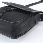 Prada Tessuto Nylon Triangle Logo Leather Shoulder Bag Crossbody Messenger — view 4