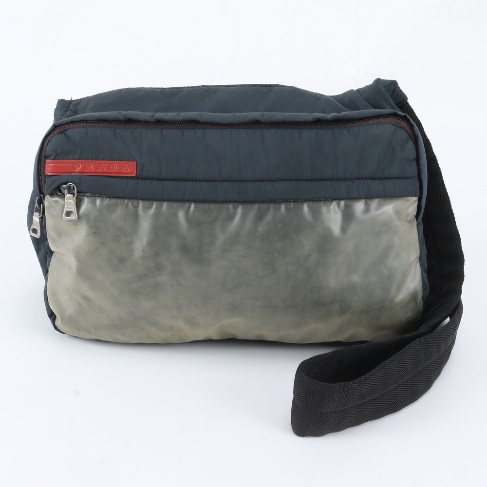Prada Shoulder Bag Crossbody Messenger Business Black