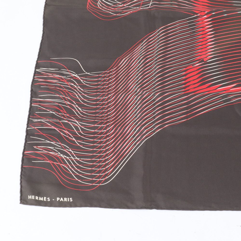 Hermes Carre 90 Cinetique Cinetic Silk 100% Scarf — view 4