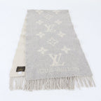 Louis Vuitton Tag Echarpe Reykjavik Cashmere 100% Monogram Scarf Gray