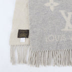 Louis Vuitton Tag Echarpe Reykjavik Cashmere 100% Monogram Scarf Gray — view 3