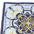 Hermes Tagged Carre Eperon D'or Yellow Gold Spurs Silk 100% Scarf — view 3