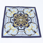 Hermes Tagged Carre Eperon D'or Yellow Gold Spurs Silk 100% Scarf