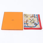 Hermes Tagged Carre Eperon D'or Yellow Gold Spurs Silk 100% Scarf — view 2