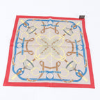 Hermes Tagged Carre Eperon D'or Yellow Gold Spurs Silk 100% Scarf — view 7