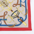 Hermes Tagged Carre Eperon D'or Yellow Gold Spurs Silk 100% Scarf — view 6