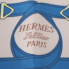 Hermes Tagged Carre Eperon D'or Yellow Gold Spurs Silk 100% Scarf — view 8