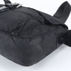 Prada Tessuto Nylon Triangle Logo Leather Shoulder Bag Crossbody Messenger — view 4