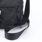 Prada Tessuto Nylon Triangle Logo Leather Shoulder Bag Crossbody Messenger — view 2