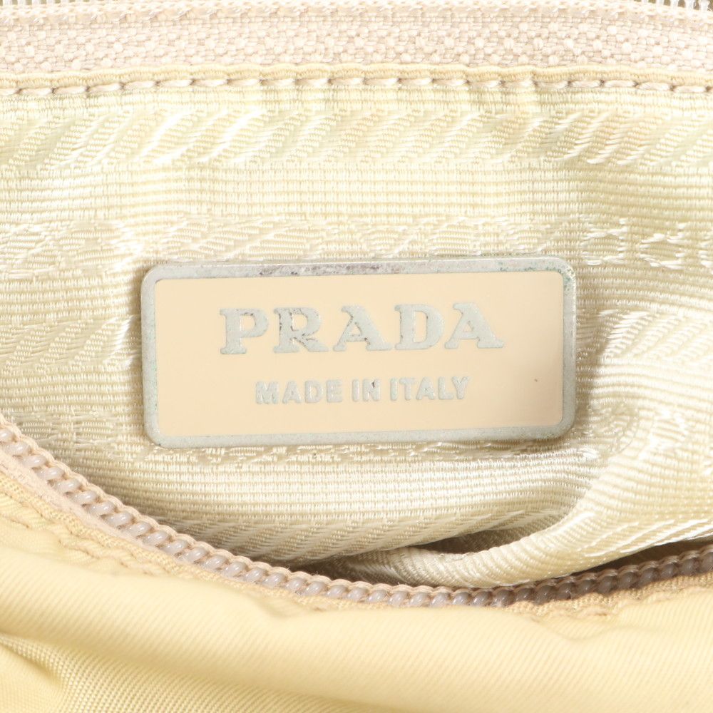 Prada Tessuto Nylon Leather Shoulder Bag Crossbody — view 9