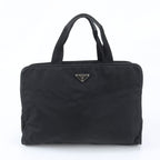 Prada Tessuto Nylon Triangle Logo Tote Shoulder Business
