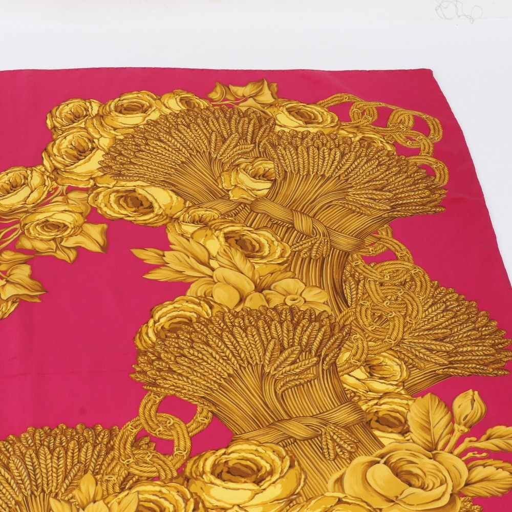 Chanel Camellia Chain Pattern Scarf — view 3