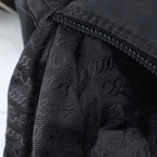 Prada Tessuto Nylon Triangle Logo Leather Shoulder Bag Crossbody — view 8