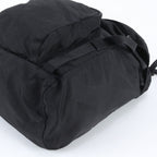 Prada Tessuto Nylon Triangle Logo Backpack Shoulder Bag Black — view 4